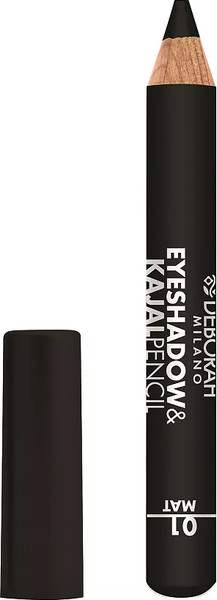 Изображение товара Тени для век Deborah Milano Eyeshadow&Kajal Pencil тон 01 матовый черный (2г)