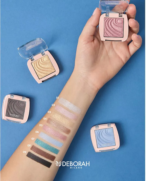 Изображение товара Тени для век Deborah Milano Color Lovers тон 04 теплый серо-коричневый (3.5г)