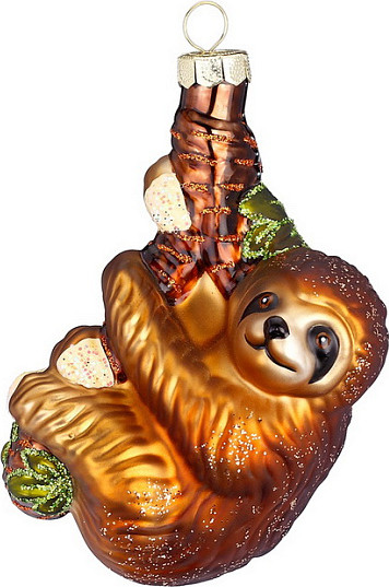 Изображение товара Елочная игрушка Inge's Christmas Figural Glass Ornaments. Ленивец / 64775H120