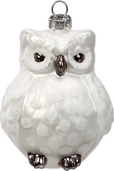 Изображение товара Елочная игрушка Inge's Christmas Figural Glass Ornaments. Снежная сова / 64008H600