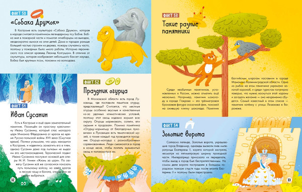 Изображение товара Энциклопедия CLEVER Удивительные энциклопедии. 100 фактов о России, твердая обложка (Ульева Елена)