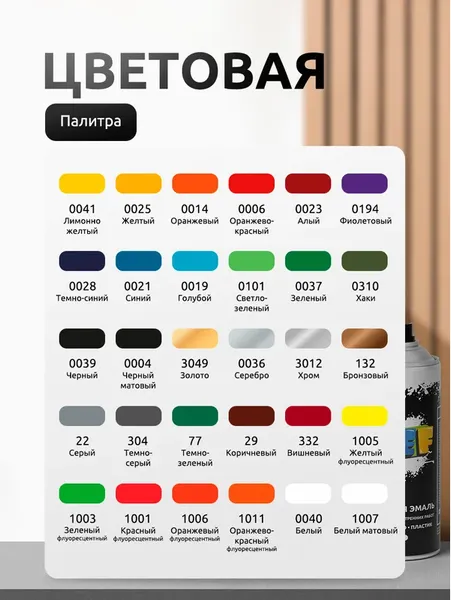 Изображение товара Эмаль REF Акриловая универсальная REF-0023 (520мл, алый)