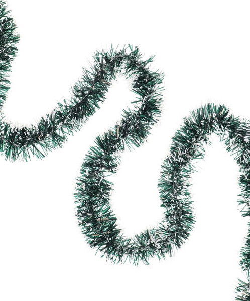 Изображение товара Мишура Miland НУ-5468 (зеленый/заснеженные кончики)