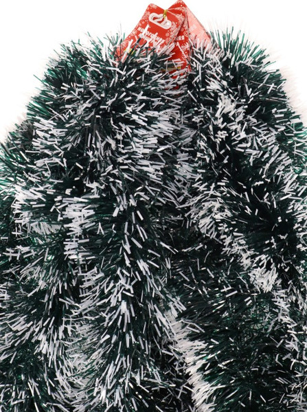 Изображение товара Мишура Miland НУ-5468 (зеленый/заснеженные кончики)