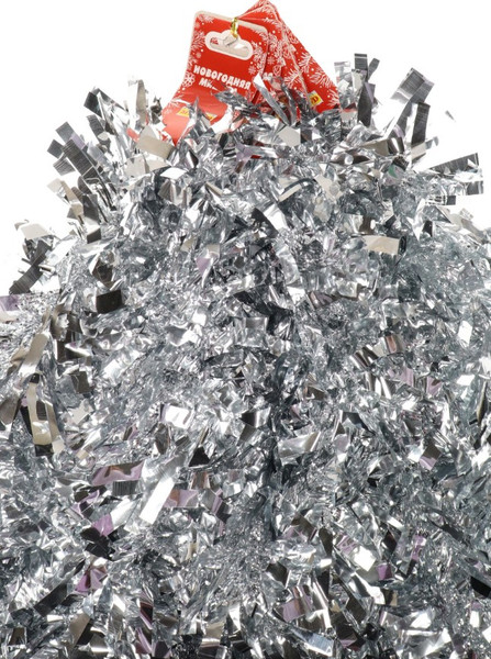 Изображение товара Мишура Miland НУ-5486 (серебристый/матовый/пушистый)