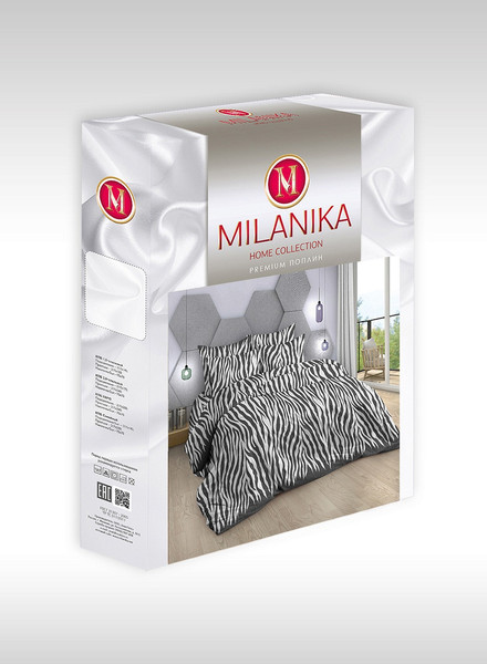 Изображение товара Комплект постельного белья Milanika Саванна Евро (поплин)