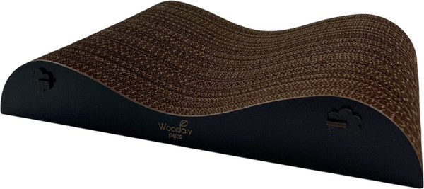 Изображение товара Лежанка-когтеточка Woodary Волна / 4007 (черный)