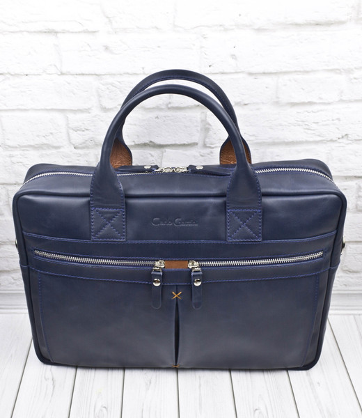 Изображение товара Сумка для ноутбука Carlo Gattini Antico Montebello / 1033-19 (темно-синий)