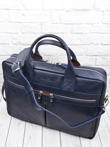 Изображение товара Сумка для ноутбука Carlo Gattini Antico Montebello / 1033-19 (темно-синий)