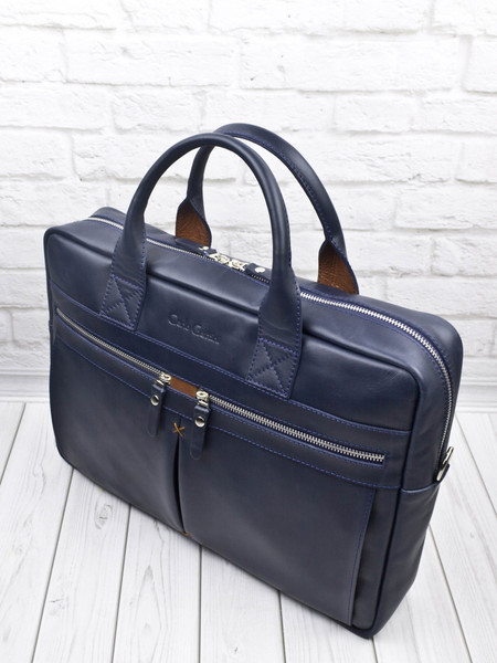 Изображение товара Сумка для ноутбука Carlo Gattini Antico Montebello / 1033-19 (темно-синий)