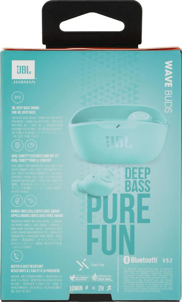 Изображение товара Беспроводные наушники JBL Wave Buds / JBLWBUDSMIT (мятный)