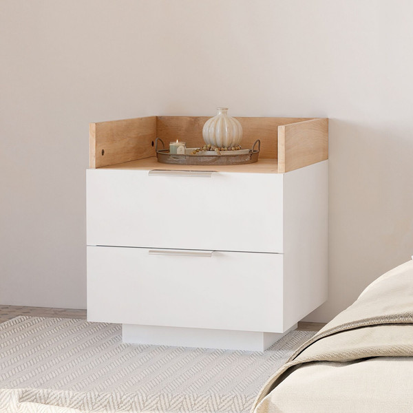 Изображение товара Прикроватная тумба Dipriz Melamine Д.20055.1 (белый/артизан)