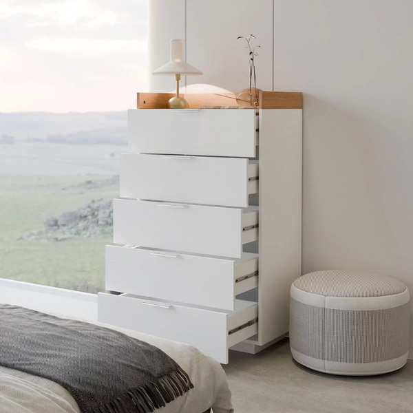 Изображение товара Комод Dipriz Melamine Д.20057.1 (белый/артизан)