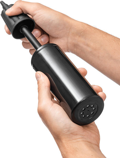 Изображение товара Фитбол гладкий Sundays Fitness IR97402-65 (серебристый) + Насос ручной Sundays Fitness IR97410