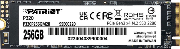 Изображение товара SSD диск Patriot P320 256GB (P320P256GM28)