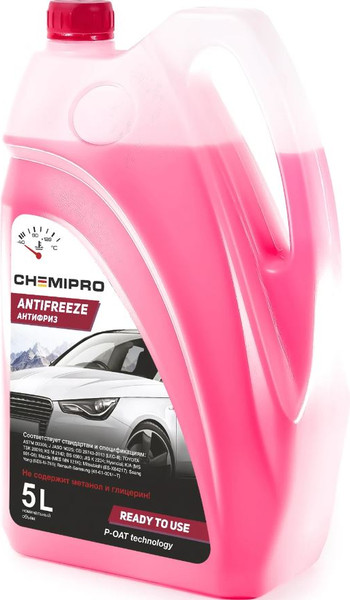 Изображение товара Антифриз Chemipro Asia Р-ОАТ Готовый -40 / CH150 (5л, красный)