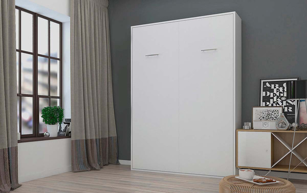 Изображение товара Шкаф-кровать трансформер Макс Стайл Kart 36мм 140x200 (белый классический W960 ST7)