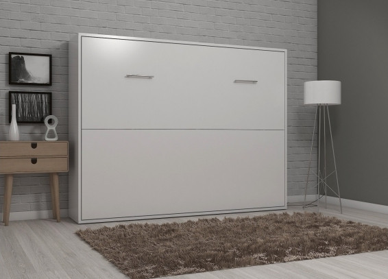 Изображение товара Шкаф-кровать трансформер Макс Стайл Wave 18мм 160x200 (белый классический W960 ST7)