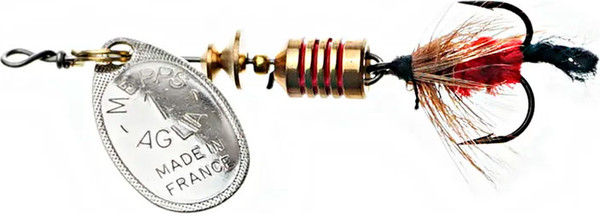 Изображение товара Блесна Mepps Aglia Mouche Silver/Red Fly №1 / 529085
