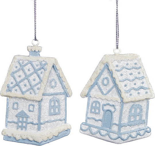 Изображение товара Елочная игрушка Goodwill Xmas 2024 Пряничный домик голубой / MC 38235