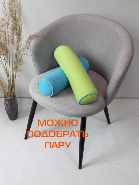 Изображение товара Подушка декоративная MATEX Валик Ecology Velours / 56-621 (светло-голубой)