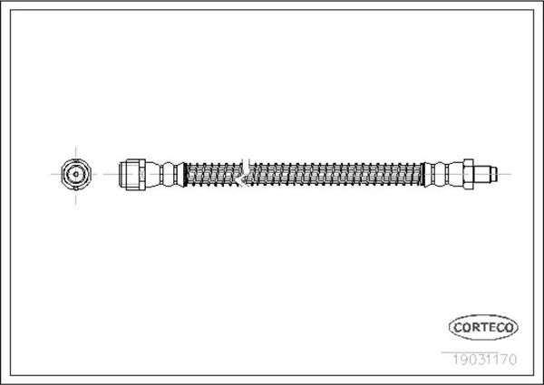 Изображение товара Тормозной шланг Corteco 19031170