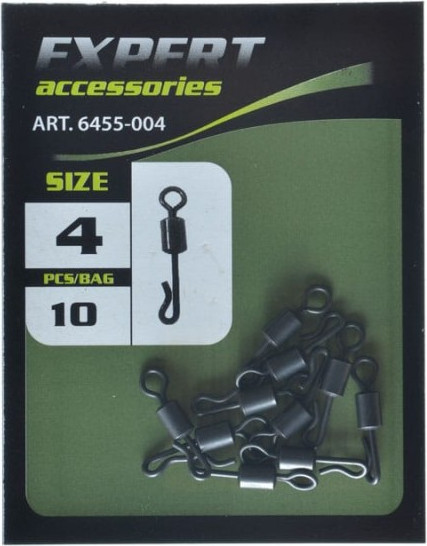Изображение товара Набор вертлюгов рыболовных Carp Pro Quick Change № 4 / 6455-004 (10шт)