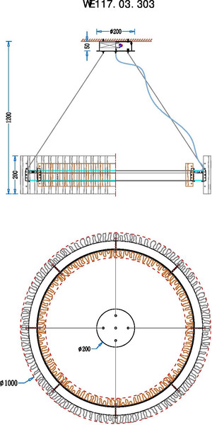 Изображение товара Потолочный светильник Wertmark Patricia WE117.03.303
