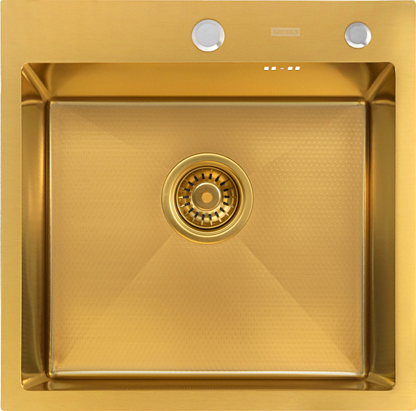 Изображение товара Мойка кухонная Arfeka Eco AR PVD Nano Decor 50x50 (золото)