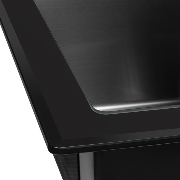 Изображение товара Мойка кухонная Arfeka Eco AR PVD Nano 50x50 (GS Black Glass+Black)