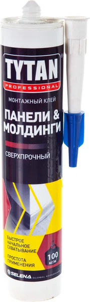 Изображение товара Клей Tytan Professional Монтажный панели и молдинги (310мл, бежевый)