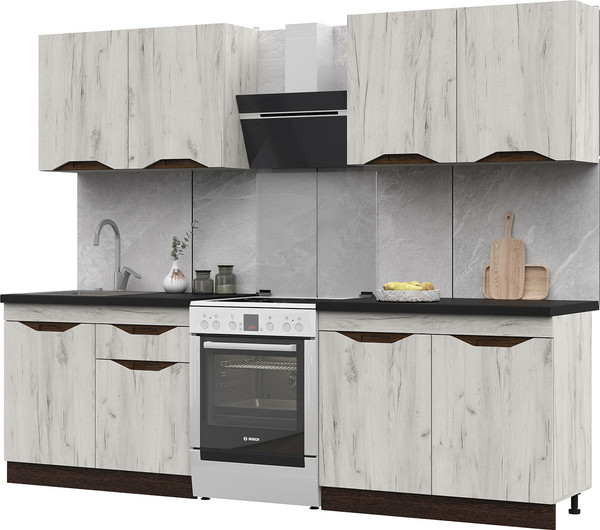 Изображение товара Кухонный гарнитур Стендмебель Паола 2.0 (венге/дуб крафт белый)