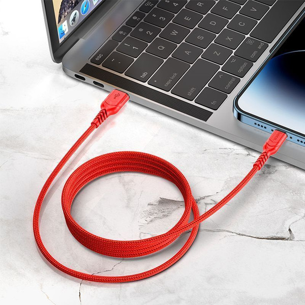 Изображение товара Кабель Hoco X59 Lightning (2м, красный)