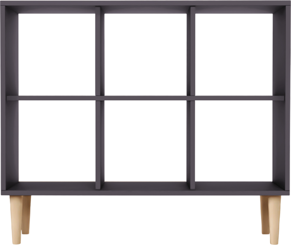 Изображение товара Стеллаж Monofix Одос Горизонтальный 6 секций (графит)