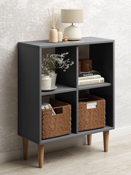 Изображение товара Стеллаж Monofix Одос 4 секции (графит)