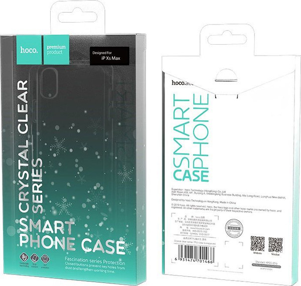 Изображение товара Чехол-накладка Hoco Crystal для iPhone XS Max (прозрачный)