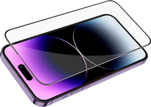 Изображение товара Защитное стекло для телефона Hoco G12 5D для iPhone 14 Pro Max (черный)
