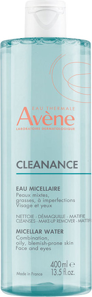 Изображение товара Мицеллярная вода Avene Cleanance для комбинированной и жирной кожи (400мл)
