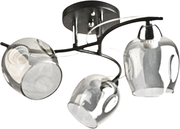 Изображение товара Люстра Aitin-Pro НПБ 02-3x60-101 / 8208/3A (черный/хром)