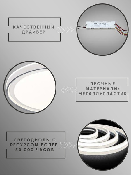 Изображение товара Потолочный светильник Aitin-Pro HY61151 (серый)