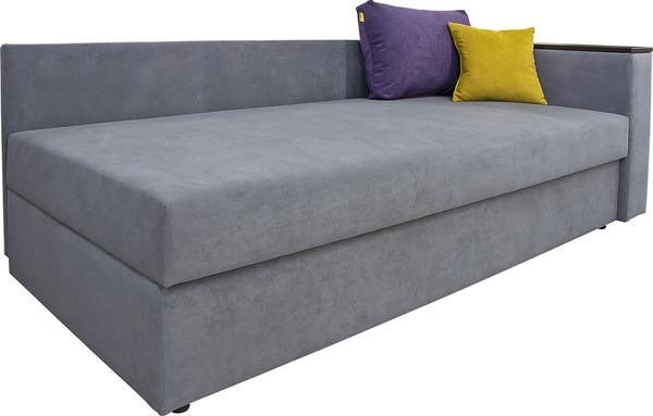 Изображение товара Тахта Lama мебель Эльза-1 левый (Kiton722 Smoke/Kiton721 Lavender/Kiton719 Mimoza)