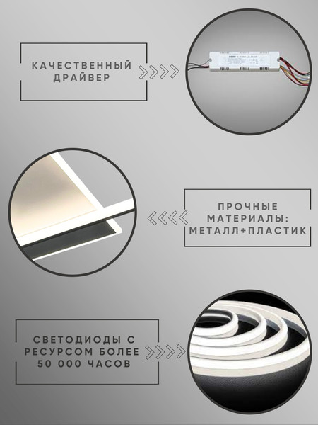 Изображение товара Люстра Aitin-Pro L24057-485 (белый/черный)