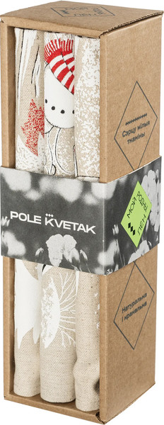 Изображение товара Набор полотенец Pole Kvetak (Беларускі лён) 45x60 22С145-ШР+К/п.р/фкор (390 Забавы-3)