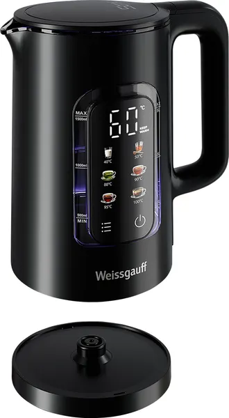 Изображение товара Электрочайник Weissgauff WK 1500 Db Touch BodyCool