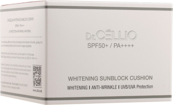 Изображение товара Кушон Dr. Cellio Whitening Sun Block Cushion тон 21