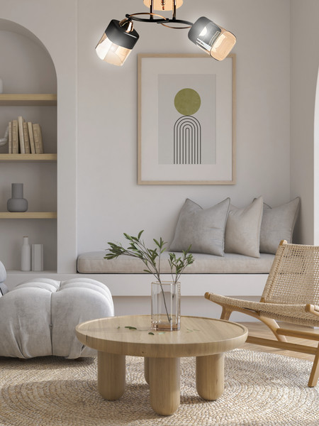 Изображение товара Потолочный светильник Aitin-Pro НПБ 02-2x60-101 / 7570/2 (золото/черный)