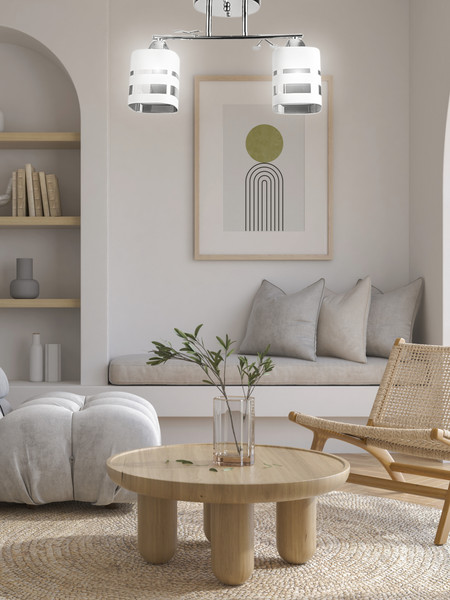 Изображение товара Потолочный светильник Aitin-Pro НПБ 02-2x60-101 / 8195/2A (хром)