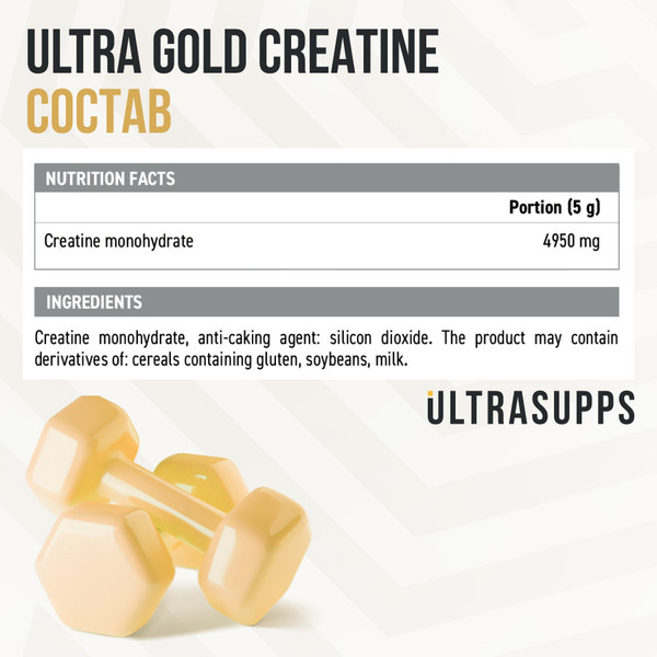 Изображение товара Креатин Ultrasupps Ультра Голд Креатин моногидрат повдер (300г)