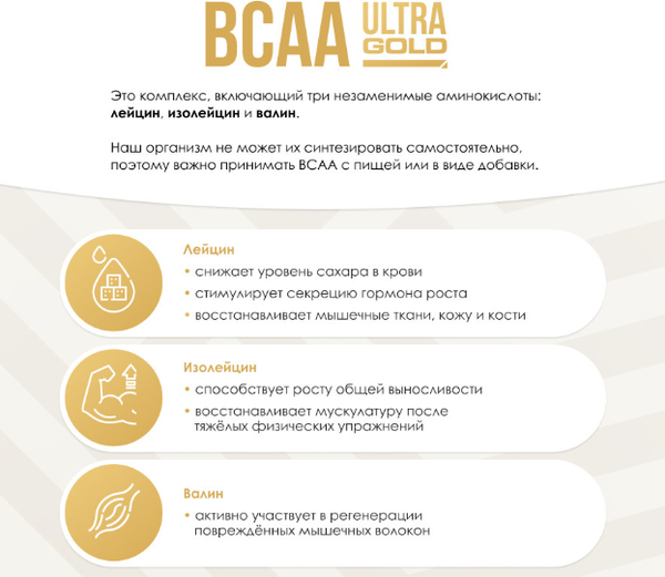 Изображение товара Аминокислоты BCAA Ultrasupps Ультра Голд БЦАА 8:1:1 (300г, апельсин)