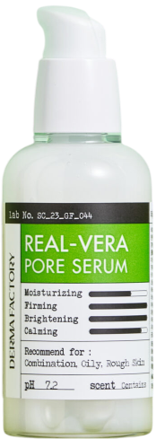 Изображение товара Сыворотка для лица Derma Factory Real Vera Pore Serum с алоэ вера для сужения пор (80мл)